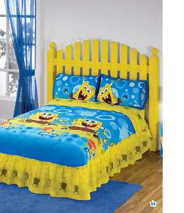 Nick Sponge Bob Boy Bedspread Sheets Bedding Set Full 5  