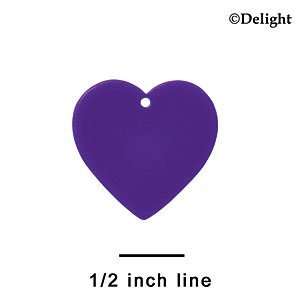   : A1146 tlf   1 Purple Heart   Acrylic Charm: Arts, Crafts & Sewing