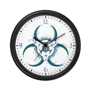  Wall Clock Biohazard Symbol 