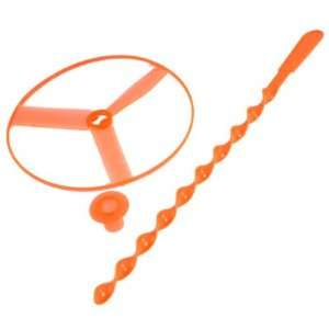   Hand Spinning Shooter Flying Saucer Disc Toy Orange: Sports & Outdoors