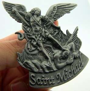 Saint St Michael Badge Traveling Car Visor Clip Protect  