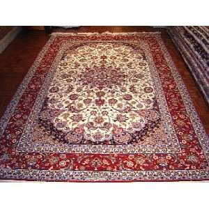   Knotted Isfahan Persian Rug   69x104 