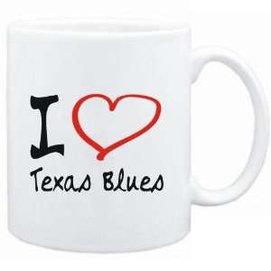  Mug White  I LOVE Texas Blues  Music: Sports & Outdoors