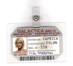 Battlestar Galactica ID Badge Caprica Cylon Six  