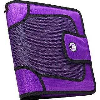Case it Velcro Closure 2 Inch Ring Binder with Tab File, Purple, S 815 