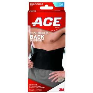  Ace Back Support, Standard, Contoured, One Size Health 