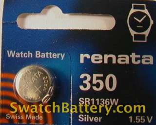 Renata 350 Watch Battery Batteries  