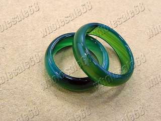 Wholesale lots 50ps Green emerald tone Agate stone Ring  