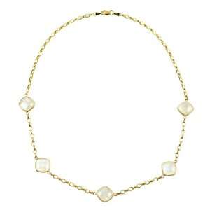   Gold Yellow Quartz & Moonstone Necklace 24 Inch: CleverEve: Jewelry