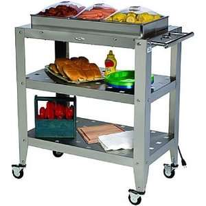  Broil King Family Size Warming Cart with Individual Lids 