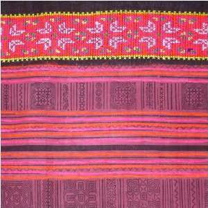   : Vintage Hand Crafted Bedspread   Full/Queen Cerise: Home & Kitchen
