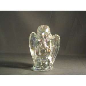  Solid Crystal Carnival Glass Praying Angel with Wings Hand 