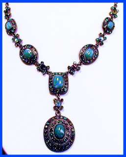 NEW Blue JoanRivers Twilight Garden Necklace SEECLOSEUP  