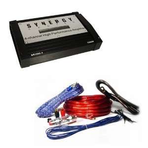   1000 Watt 4 Channel Car Amplifier w/4 Gauge Amp Kit: Car Electronics