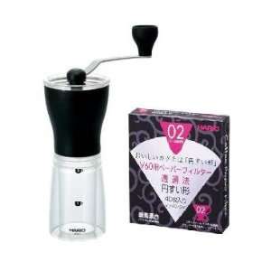  Hario MSS 1B Mini Mill Slim Coffee Grinder with 40 Paper 