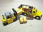 RARE SET Tonka Mighty Motorized Forklift & Stake Truck PALLETS BOXES
