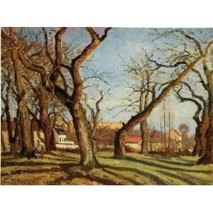   name Groves of Chestnut Trees at Louveciennes, by Pissarro Camille