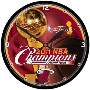 Miami Heat 2011 NBA Champions Round Clock  Sports 