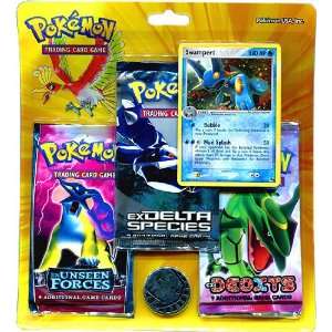   , 1x Deoxys, 1x Unseen Forces Swampert Foil Promo Card Toys & Games