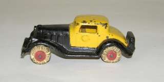 Hubley Cast Iron Take Apart Yellow Coupe  Nice  (DP)  