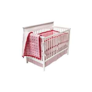  DwellStudio® Coral Pink/White Medallion Crib Skirt: Baby