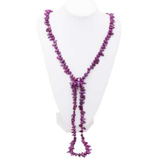 Freshwater Magenta Baroque Pearl 48 Endless Necklace  