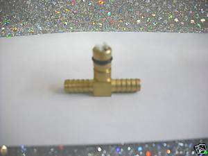 FLOJET Fittings 1/4 Brass Hose Barb, TEE, CO2 IN  