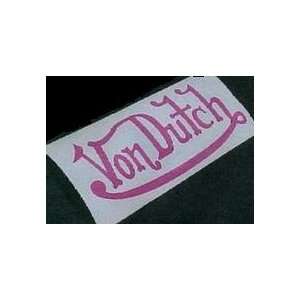  Von Dutch Decal Sticker   Pink Monogram  