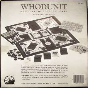 WHODUNIT MYSTERY DETECTIVE GAME  