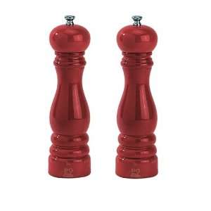   Paris u?Select 9? Red Lacquer Salt & Pepper Mill: Kitchen & Dining