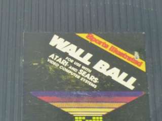 Wall Ball Atari 2600 Vintage Avalon Hill Very Rare  