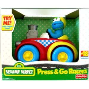  Sesame Street Press & Go Racers   Cookie Monster: Toys 