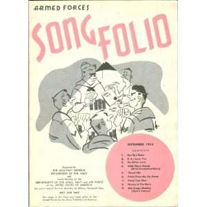  Armed Forces Song Folio September, 1953 Books