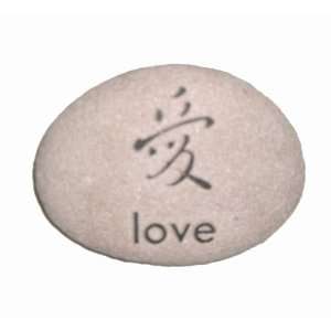  Garden Stone Sandblast Engraved with LOVE Written in 