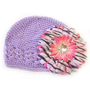  PepperLonely 3 in 1 Lavender Adorable Infant Beanie Kufi 
