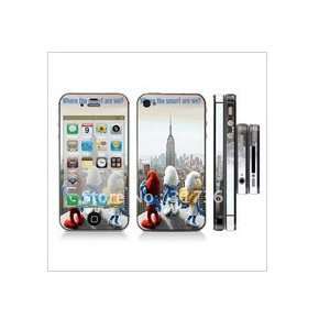  iphone 4s (smurfs) full body skin kit compatible with 4g 