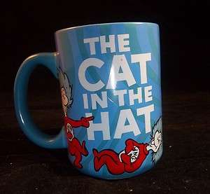 Dr Seuss Cat in the Hat Thing 1 & Thing 2 Rare Coffee Mug Cup Artwork 