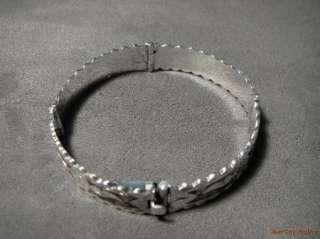 Enamel & Abalone Sterling Panel Link Bracelet   Mex.  