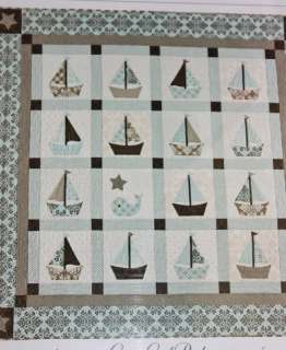 Cape Cod Baby Quilt Pattern Bunny Hill SailBoats Whale  