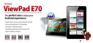 ViewSonic ViewPad E70 Android 4.0 Wi Fi (Unlocked) 4GB 7in  