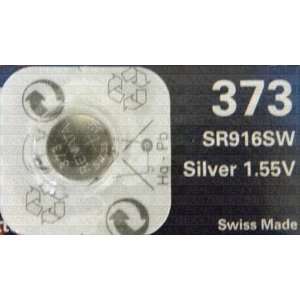  One (1) X Renata 373 Sr916W Sb Aj Silver Oxide Watch 