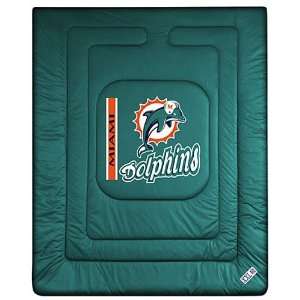 Miami Dolphins Twin Size Locker Room Comforter Sports 
