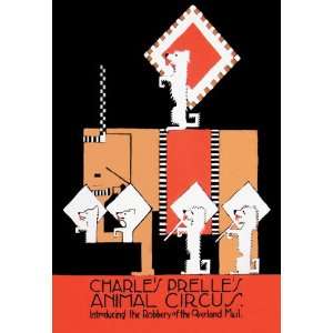Charles Prelles Animal Circus 24X36 Giclee Paper 