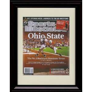 : Framed Ted Ginn Jr. Sports Illustrated Autograph Print   Ohio State 