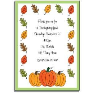  personalized invitations ? autumn harvest
