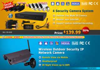 Outdoor Wireless Security Surveillance IP Network Camera 80FT IR Night 