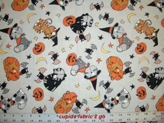Timeless Treasures CATS DRESSED FOR HALLOWEEN FABRIC  