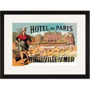  Matted Print 17x23, Hotel de Paris Trouville sur Mer