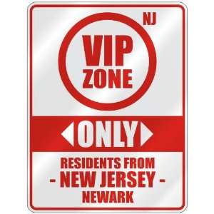   ZONE  ONLY RESIDENTS FROM NEWARK  PARKING SIGN USA CITY NEW JERSEY