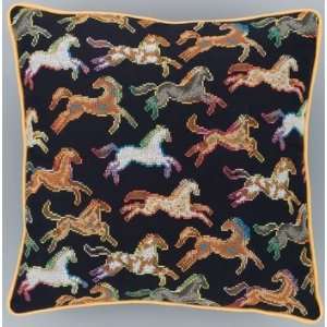  Spirit Horses Pillow   Cross Stitch Kit: Arts, Crafts 
